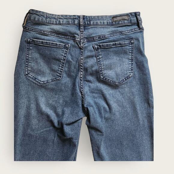 Social Standards High-Rise Women's Straight Cropped Frayed Hem Jeans Sz 10 - Picture 4 of 8